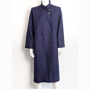 Vintage Navy wool double breasted coat